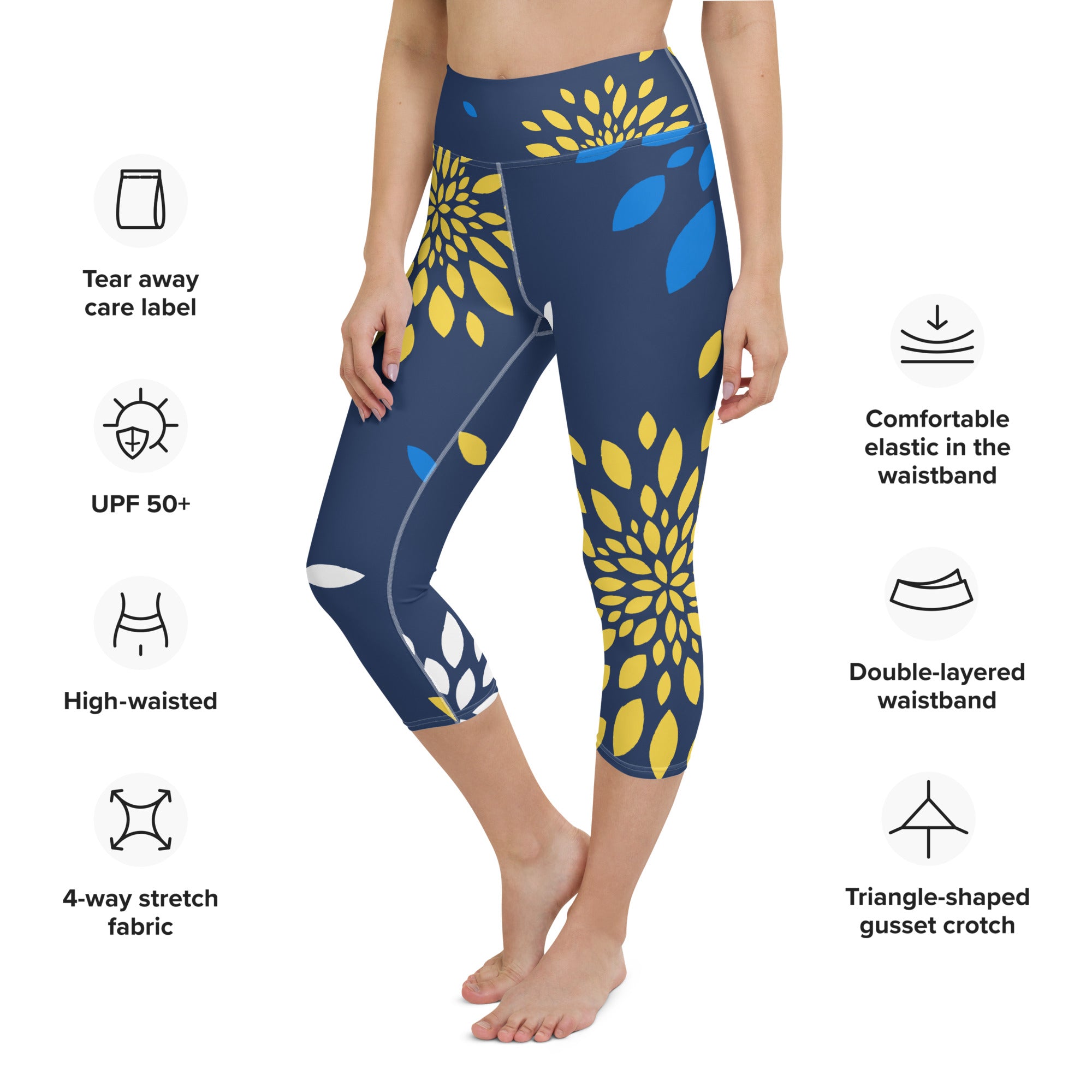 Petal Yoga Capri Leggings